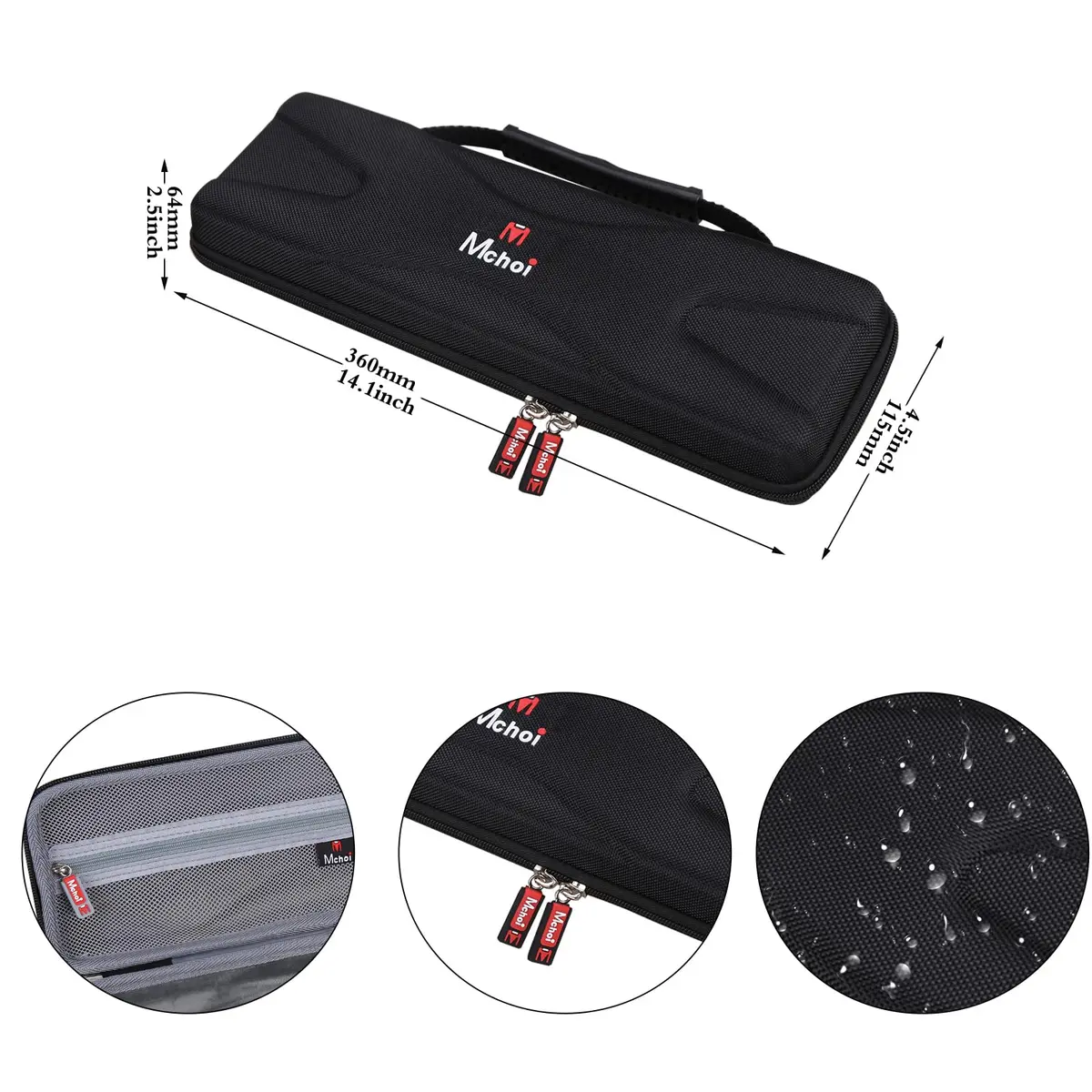 Mchoi Hard Portable Case Compatible with Hercules DJControl Starlight | Durable EVA, Water-Resistant, Custom Fit - view 7