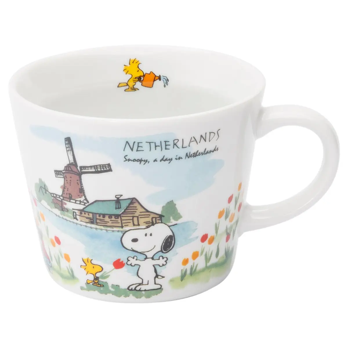 シミズ陶業(Shimizutougyou) Peanuts World Travel Dutch Mug Cup 340ml | Microwave & Dishwasher Safe - main product image