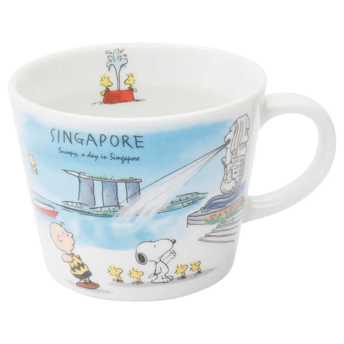 シミズ陶業(Shimizutougyou) Peanuts Snoopy Travel Mug 340ml | Microwave & Dishwasher Safe, Made in Japan - main product image