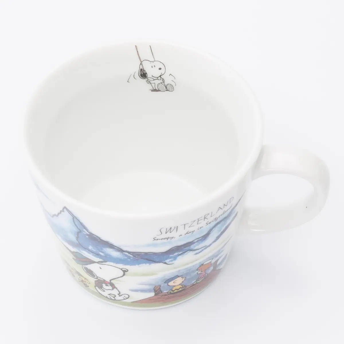 シミズ陶業(Shimizutougyou) Snoopy World Travel Switzerland Mug 340ml | Microwave & Dishwasher Safe - view 2