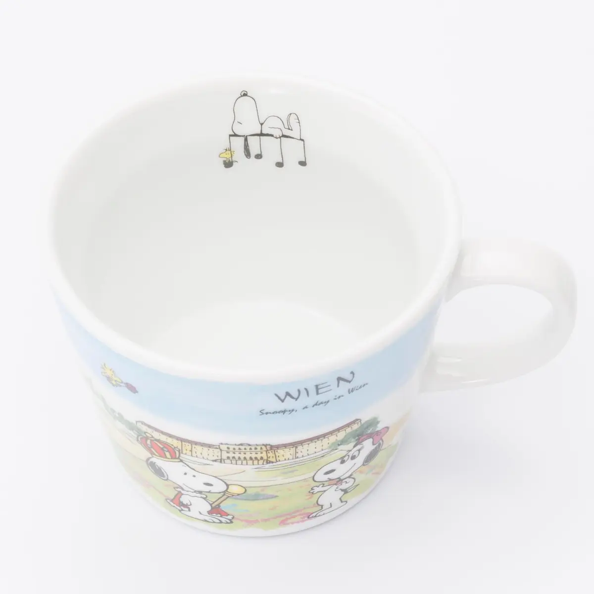 シミズ陶業(Shimizutougyou) Snoopy World Travel Vienna Mug 340ml | Microwave & Dishwasher Safe - view 2