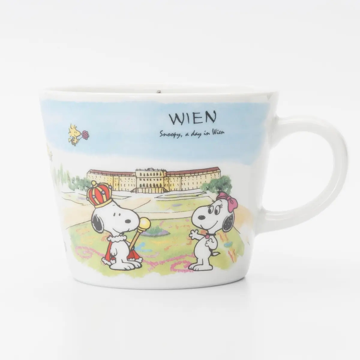 シミズ陶業(Shimizutougyou) Snoopy World Travel Vienna Mug 340ml | Microwave & Dishwasher Safe - view 3