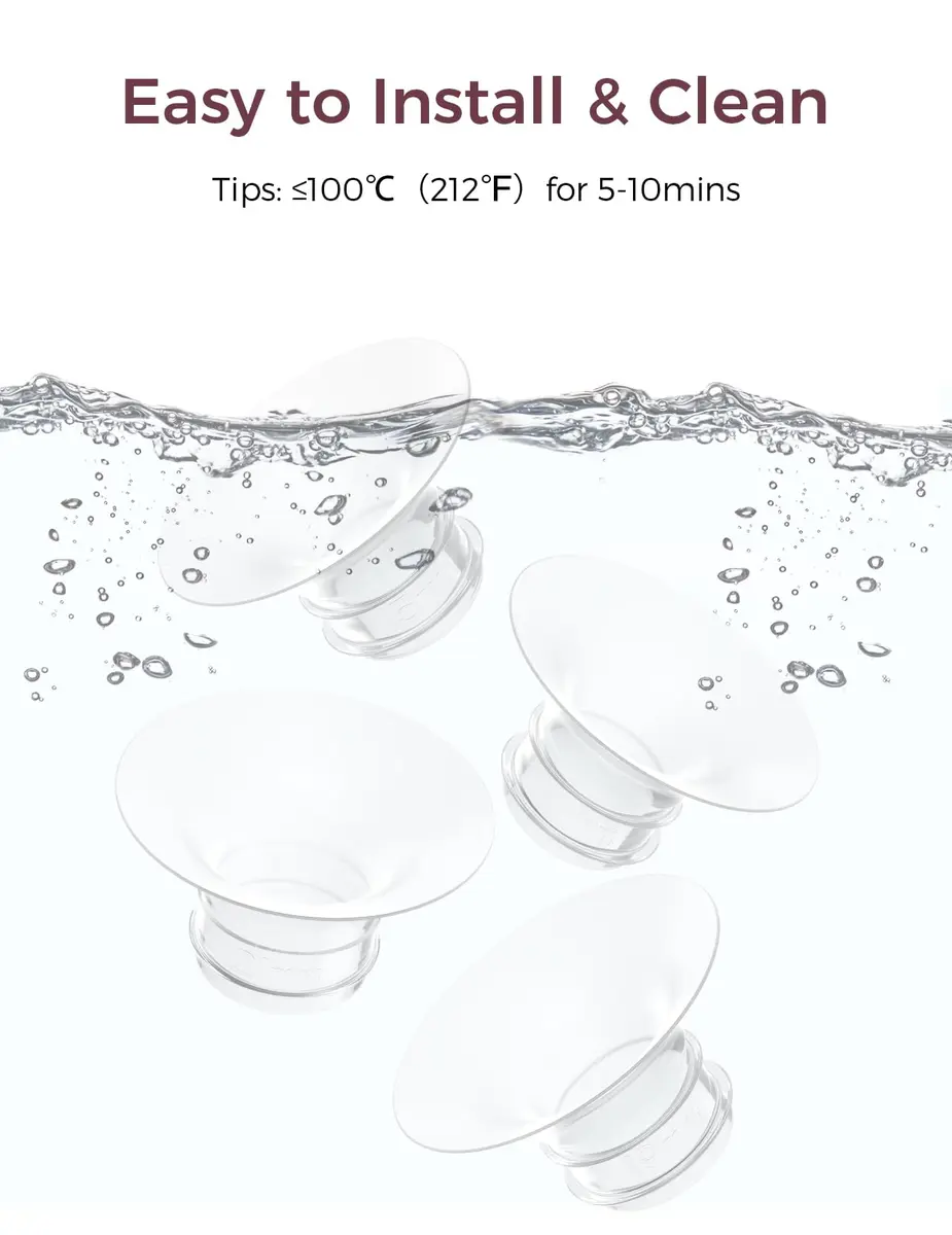 Momcozy M5/M6/M9 Original Replacement Accessories, Food-Grade Silicone & BPA Free Inserts (15/17/19/21mm) - view 6