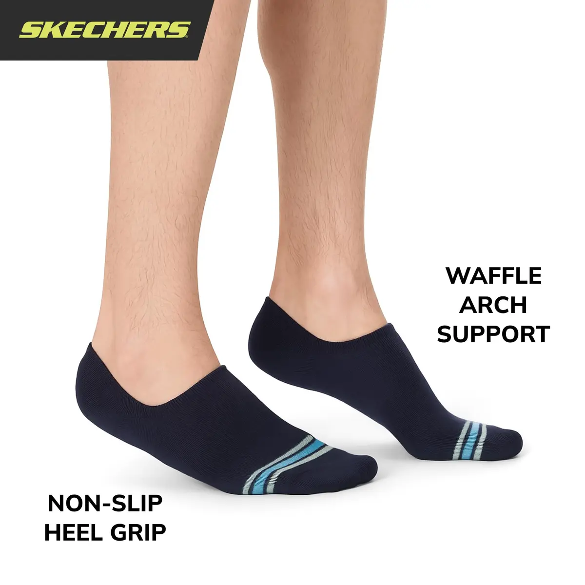 Skechers Men's Slip-ins 6-Pack Performance No Show Socks | Shoe Sizes 8-12 (US) - view 3