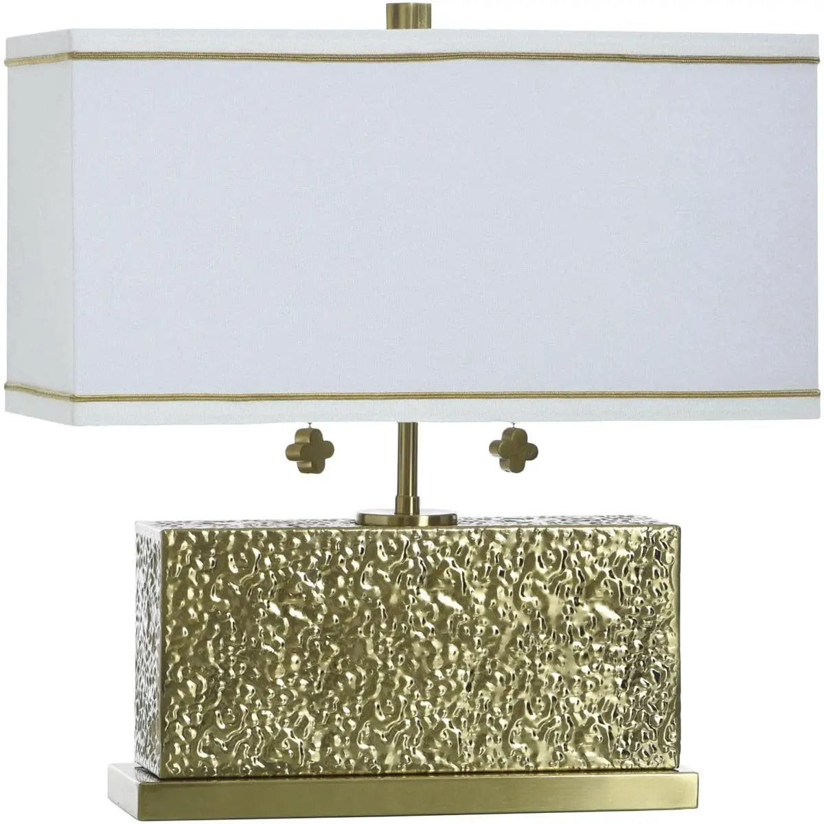 Stylecraft Home Collection TDL212134DS Eleanora - 2 Light Table Lamp-17 Inch Tall and 16 Inch Wide, Finish Color: Hammered Steel | Contemporary Glam - main product image