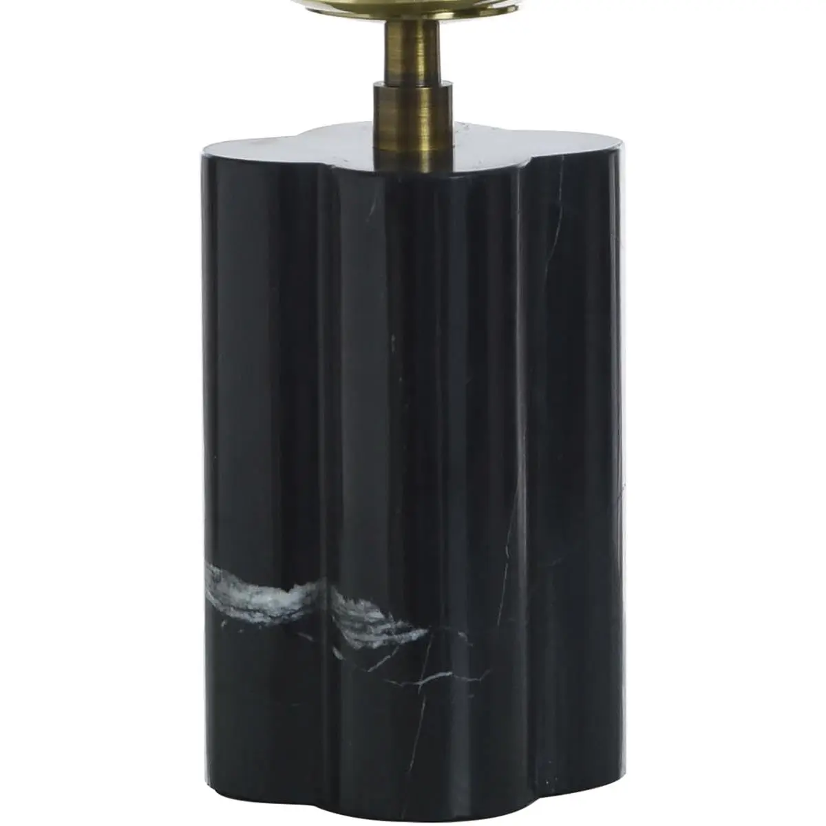 Stylecraft Home Collection TDL212138DS 15W Table Lamp - Black Marble | Modern Orb Shade with Dimmer - view 3