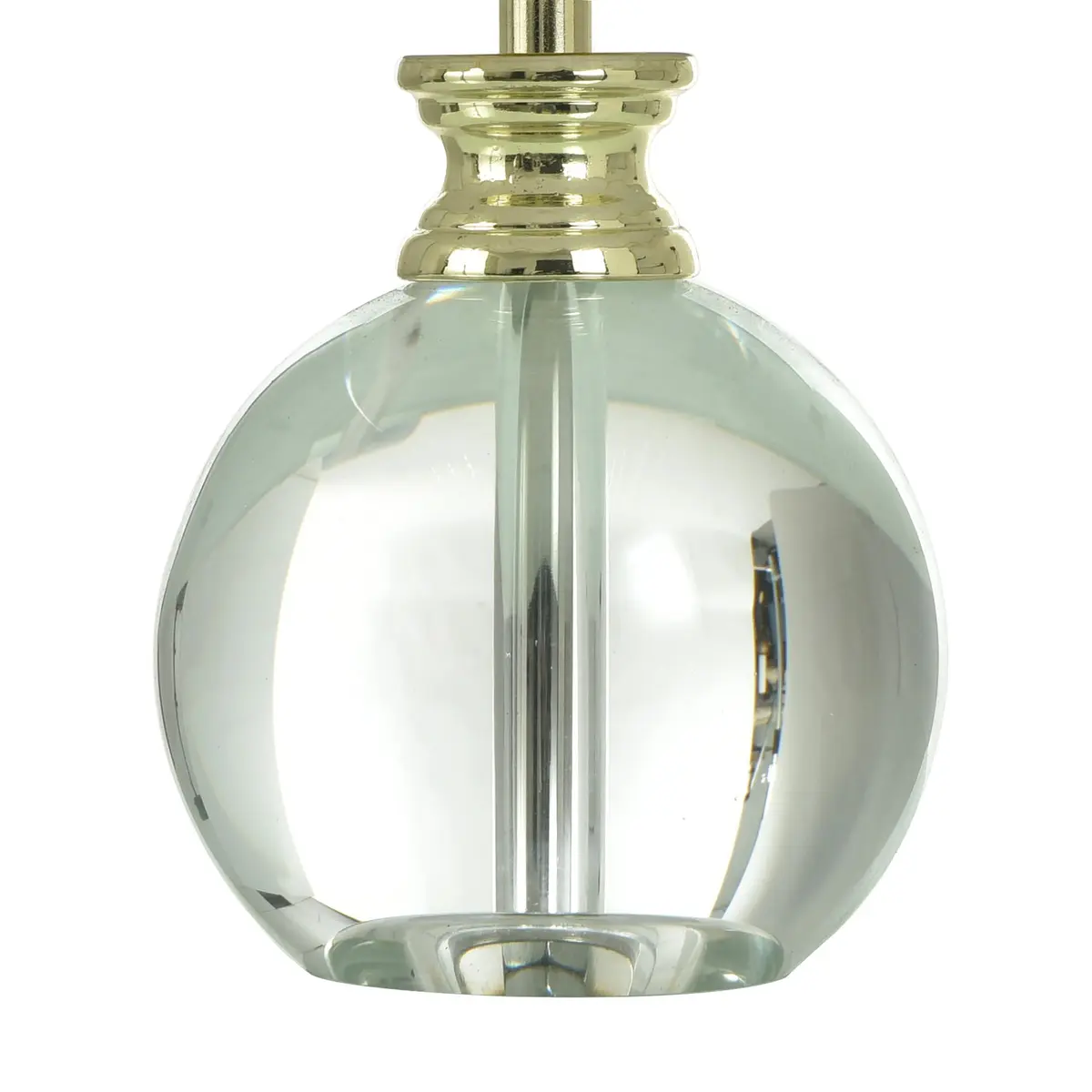 Stylecraft Home Collection Beatrice Table Lamp 14 Inch Tall | Glam Crystal & Fabric Shade - view 3