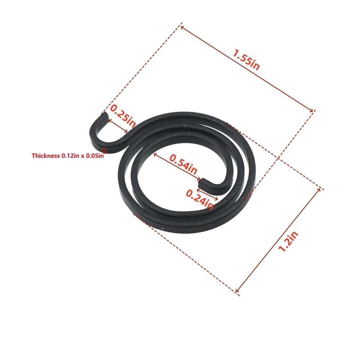 LC LICTOP Door Handle Torsion Spring Replacement 0.79" ID | Universal Fit, Heavy-Duty Carbon Steel - view 3