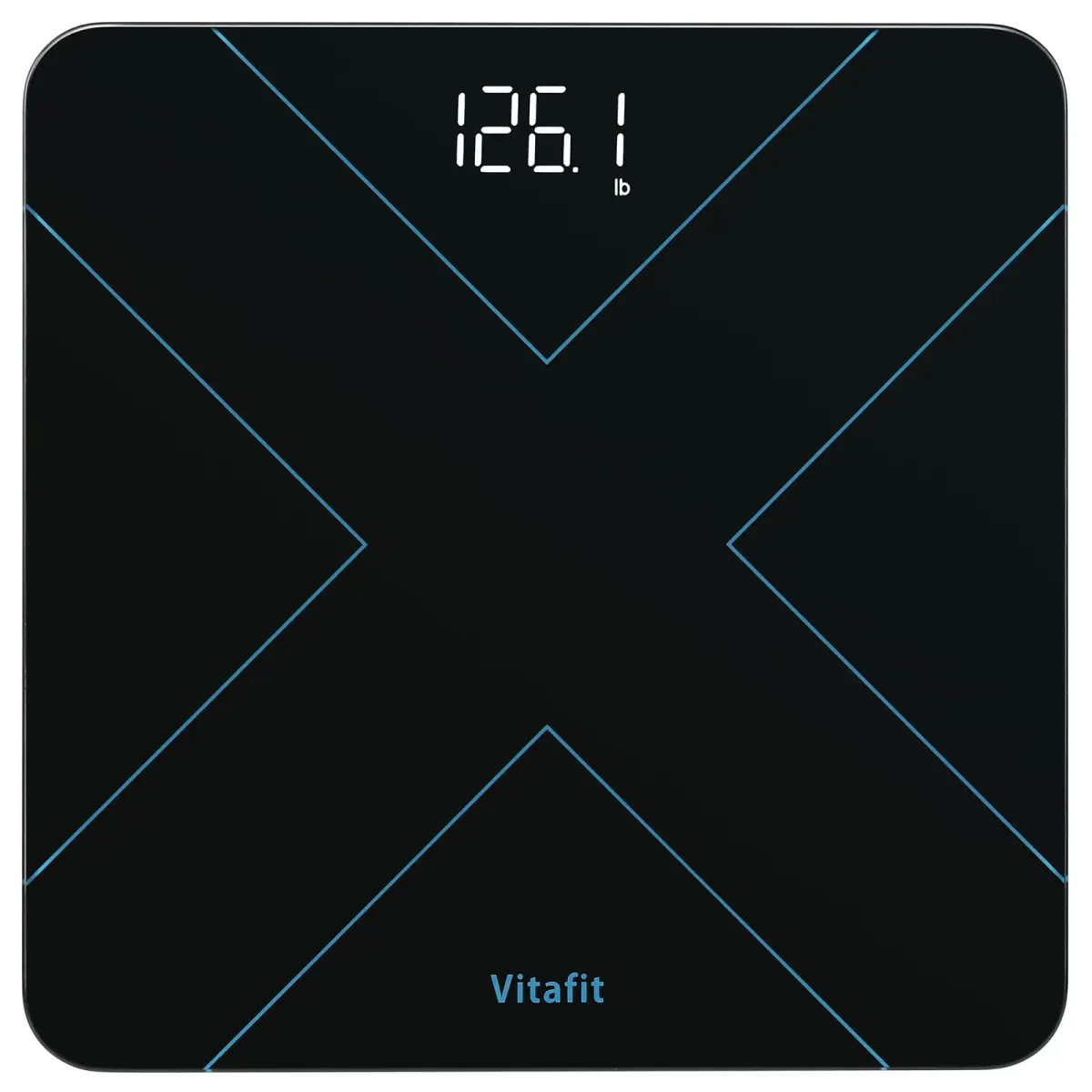 Vitafit Smart Digital Bathroom Scale for Body Weight, 182kg (400lb) | High Precision 0.05kg (0.1lb) with App Sync - main product image