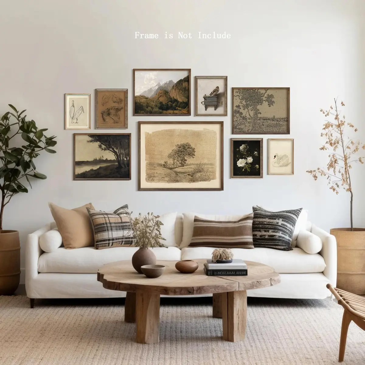 Vodefoad 9Pcs Vintage Gallery Wall Art Decor Prints | Rustic French Country Nature Landscape - view 2