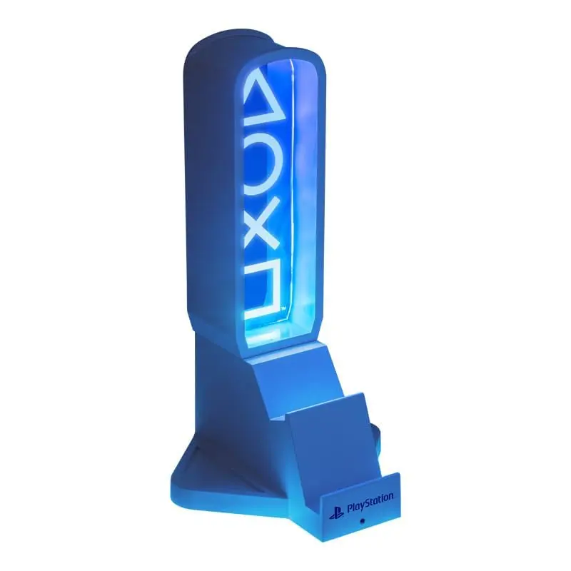 Paladone PlayStation 3-in-1 Headphone Stand and Tech Charging Station | RGB Colour Changing Light Panel, USB-C Ports, Officially Licensed for Gamers - view 7