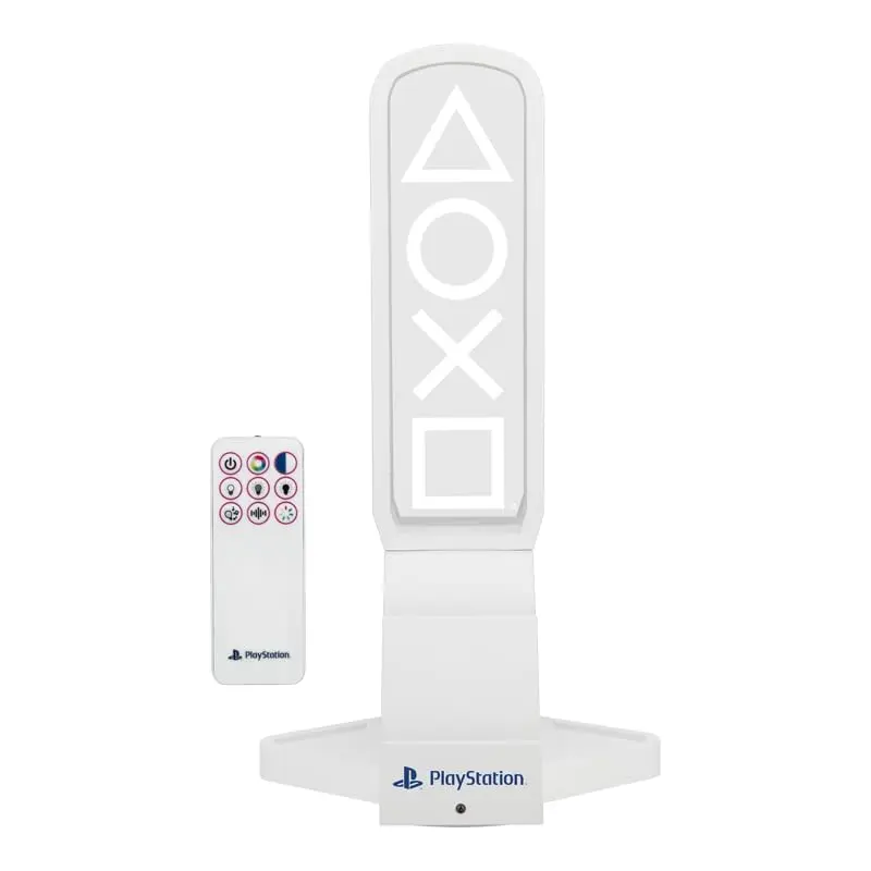 Paladone PlayStation 3-in-1 Headphone Stand and Tech Charging Station | RGB Colour Changing Light Panel, USB-C Ports, Officially Licensed for Gamers - view 10