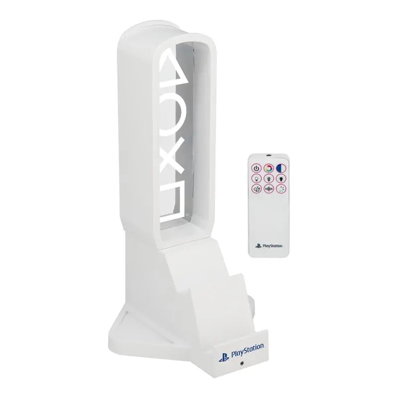 Paladone PlayStation 3-in-1 Headphone Stand and Tech Charging Station | RGB Colour Changing Light Panel, USB-C Ports, Officially Licensed for Gamers - view 13