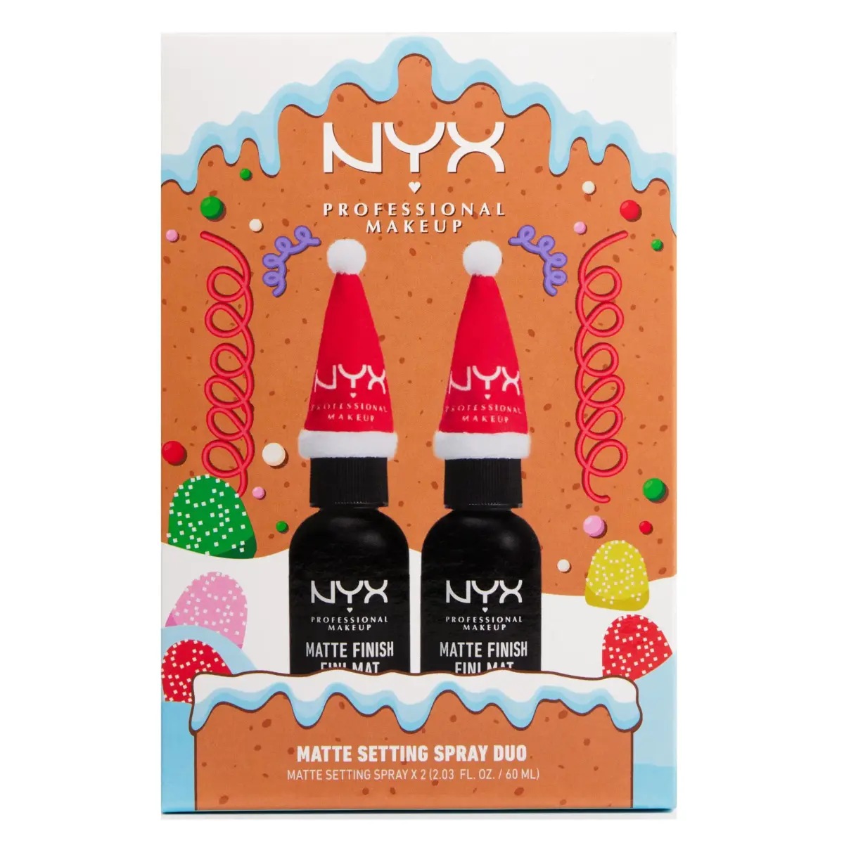 NYX PROFESSIONAL MAKEUP Matte Setting Spray Duo 118ml (2 x 2.03 Fl Oz) | Long-Lasting Mist for Up to 16HR Wear - main product image