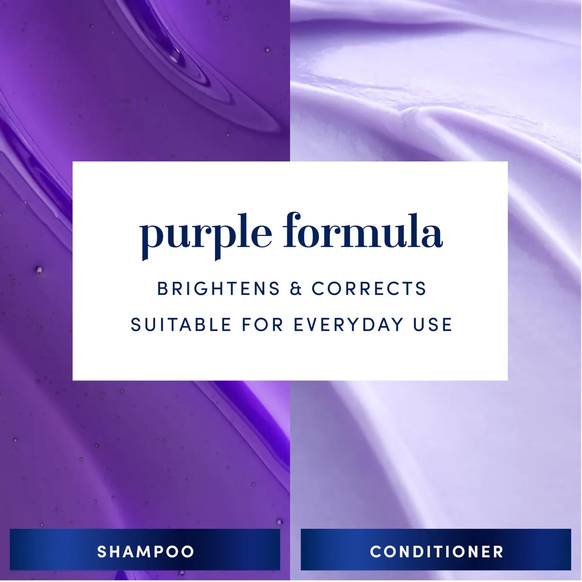 Hair Biology Biotin-Infused Purple Shampoo & Conditioner Set for Grey Hair | Anti-Brassiness, Moisturizing, Color-Safe, Silver & Glowing, 12.8 Fl Oz Each, 2 Pack - view 2