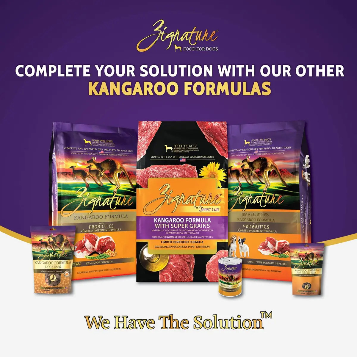 Zignature Select Cuts Kangaroo Formula 25lb Bag | High-Protein, Limited Ingredient Dog Food - view 7