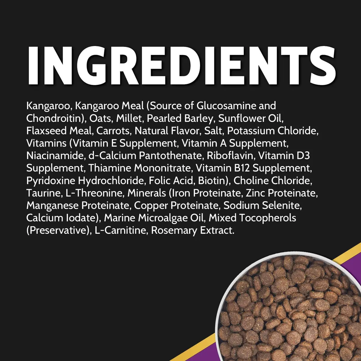 Zignature Select Cuts Kangaroo Formula 25lb Bag | High-Protein, Limited Ingredient Dog Food - view 4