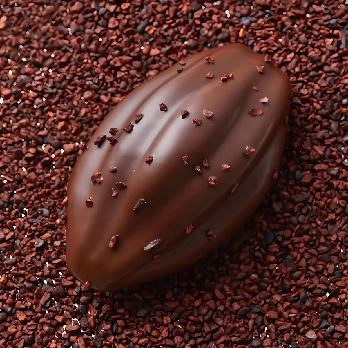 Fchil Silicone Cocoa Bean Mold 6-Cavity (2 Molds, 12 Cavities Total) | Professional Chocolate Candy Making - view 5