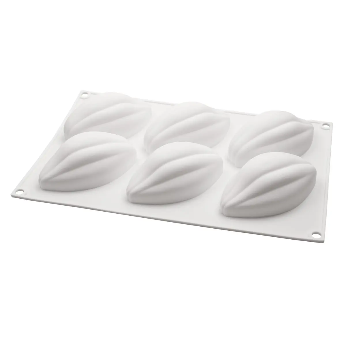 Fchil Silicone Cocoa Bean Mold 6-Cavity (2 Molds, 12 Cavities Total) | Professional Chocolate Candy Making - view 9