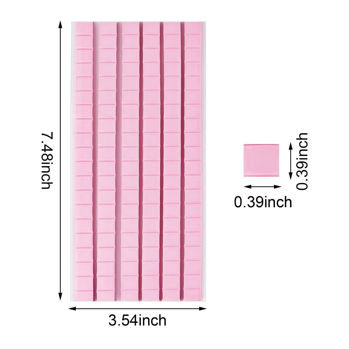 Feosky Pink Adhesive Poster Sticky Tack Putty 120 Pieces | Reusable & Removable Mounting Putty for Walls, Pictures, Crafts - view 2