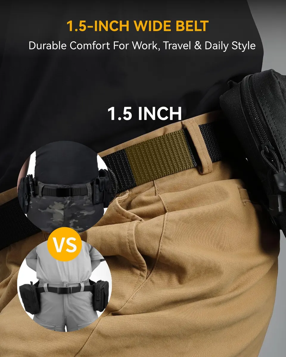 CHAOREN 1.5" Nylon Ratchet Belt Men - Casual Work Belt for Jeans | Strong, Stylish & Adjustable - view 3