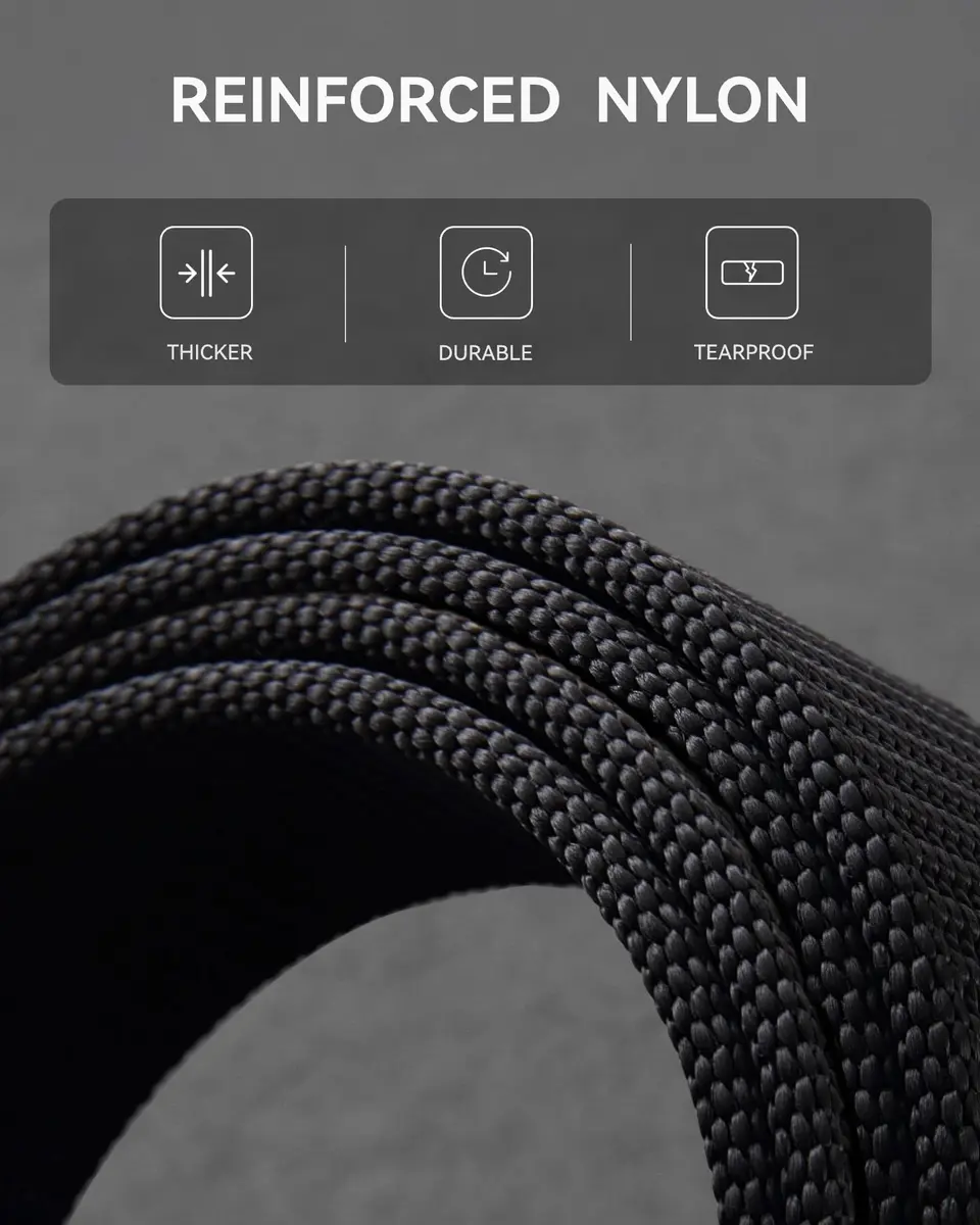 CHAOREN 1.5" Nylon Ratchet Belt Men - Casual Work Belt for Jeans | Strong, Stylish & Adjustable - view 4