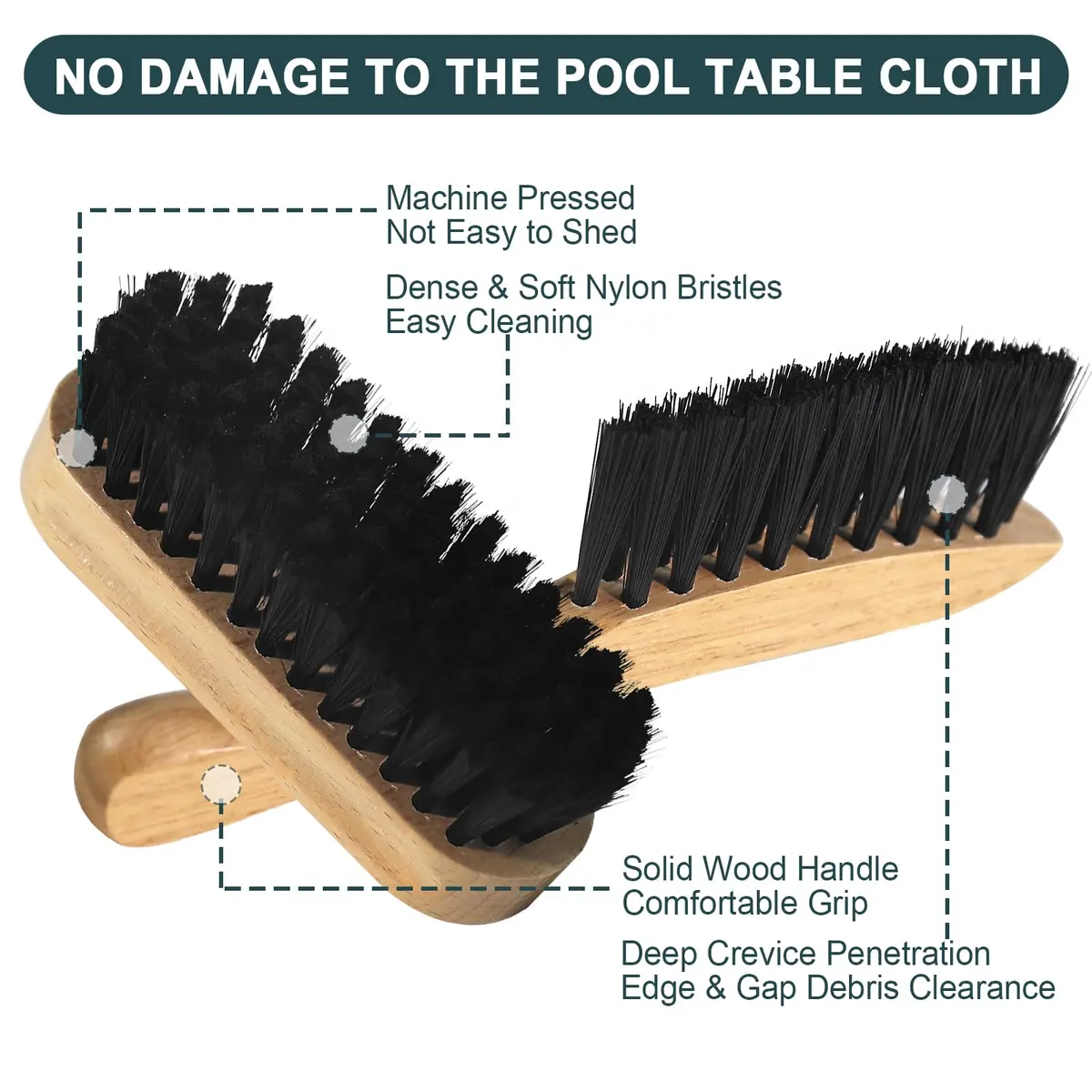KukLynx Pool Table Cleaning Kit with Foam Spray & Brushes | Professional Billiards Accessories (70-120c) - view 5