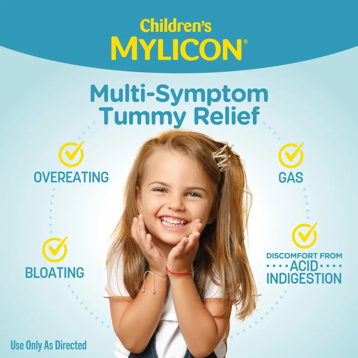 MYLICON Children's All-in-One Tummy Relief Liquid for Kids, Bubble Gum, 8oz | Fast-Acting Gas & Acid Relief for Ages 2-11 - view 3