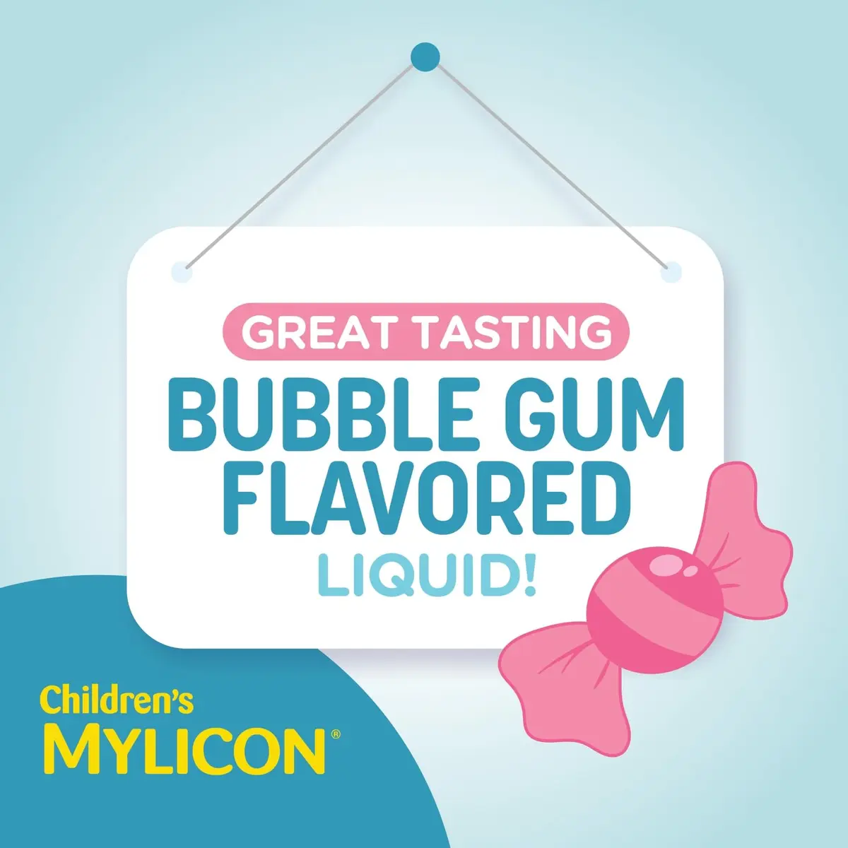 MYLICON Children's All-in-One Tummy Relief Liquid for Kids, Bubble Gum, 8oz | Fast-Acting Gas & Acid Relief for Ages 2-11 - view 4