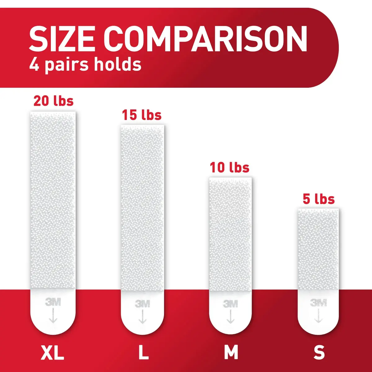 Command Heavyweight Picture Hanging Strips XL 20 lb 40 Strips | Damage-Free Hanging for Home Decor - view 5