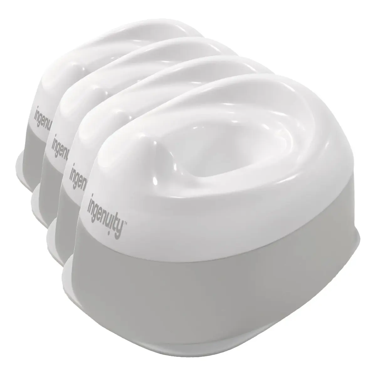 Ingenuity Ready Set Go Potty Training Toilet 4 Pack | Wide Stable Base for Toddlers - main product image