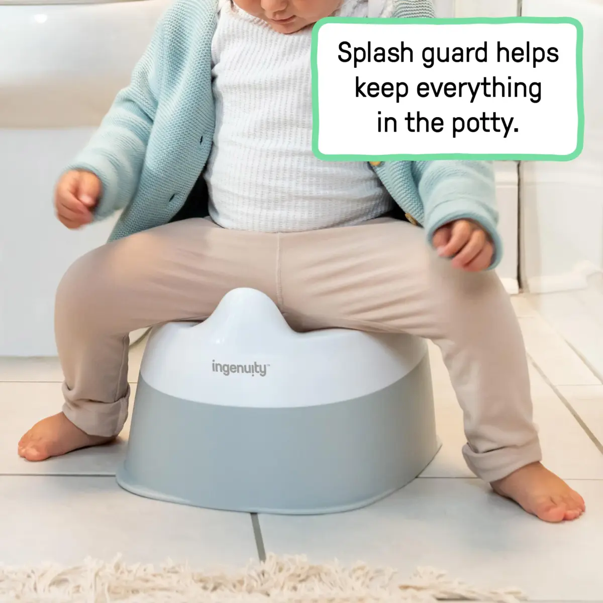 Ingenuity Ready Set Go Potty Training Toilet 4 Pack | Wide Stable Base for Toddlers - view 2