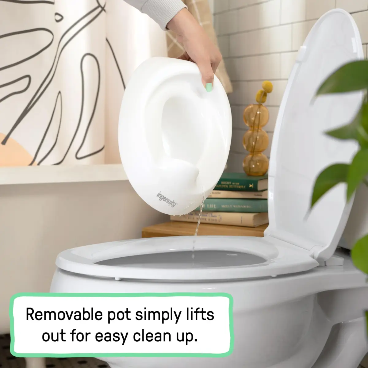 Ingenuity Ready Set Go Potty Training Toilet 4 Pack | Wide Stable Base for Toddlers - view 3