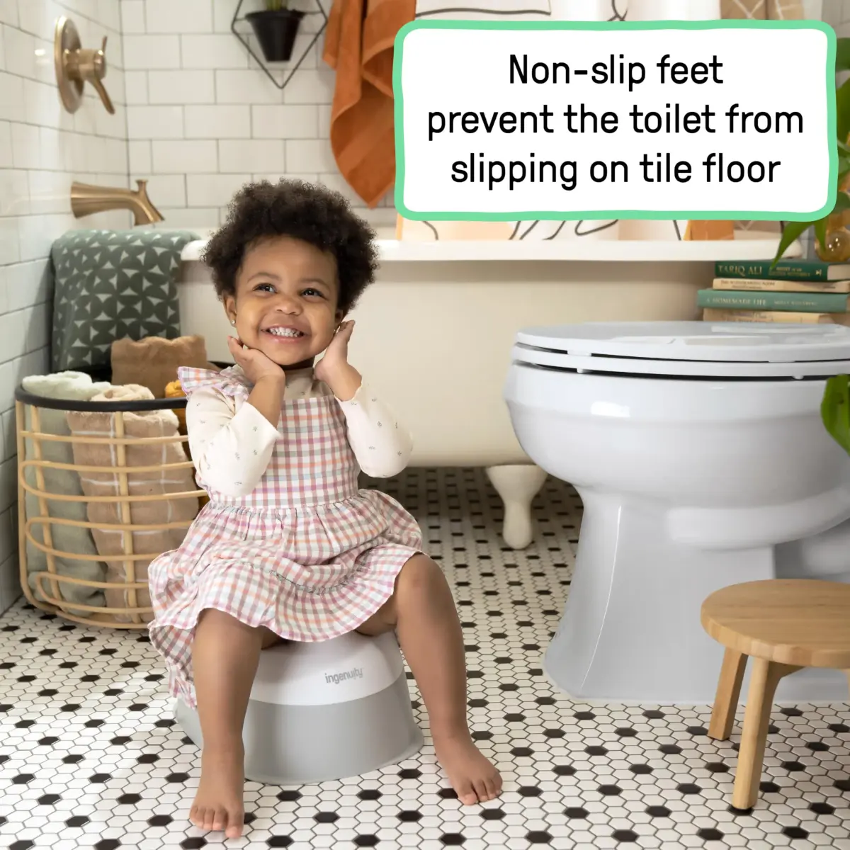 Ingenuity Ready Set Go Potty Training Toilet 4 Pack | Wide Stable Base for Toddlers - view 4