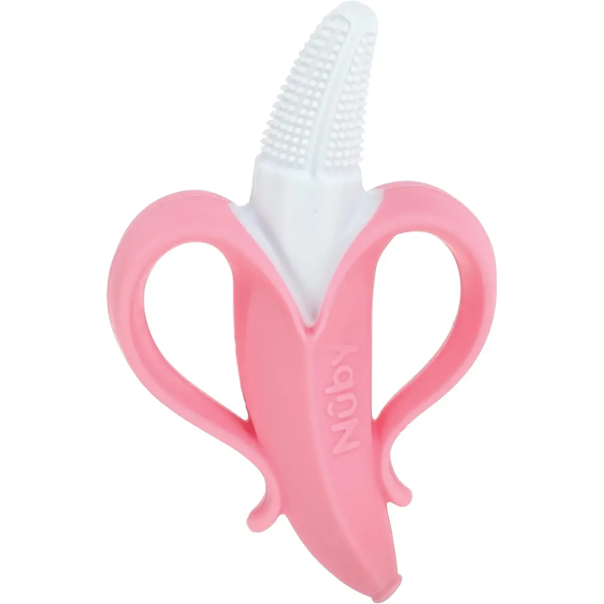Nuby NanaNubs Banana Massaging Toothbrush Teether 12-Pack | BPA-Free Silicone for 3+ Months - main product image