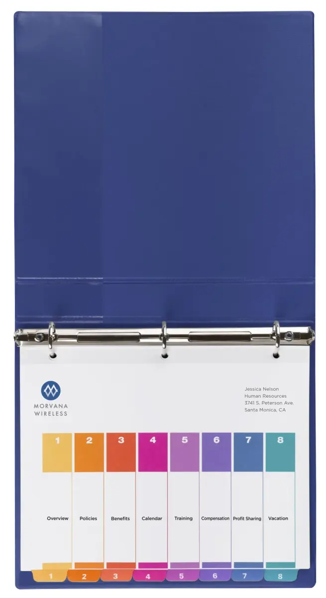 Avery Ready Index 8-Tab Dividers, Multicolor, 24 Sets of 8 Tabs (48 Total Sets) | Customizable Table of Contents for 3-Ring Binders - view 7