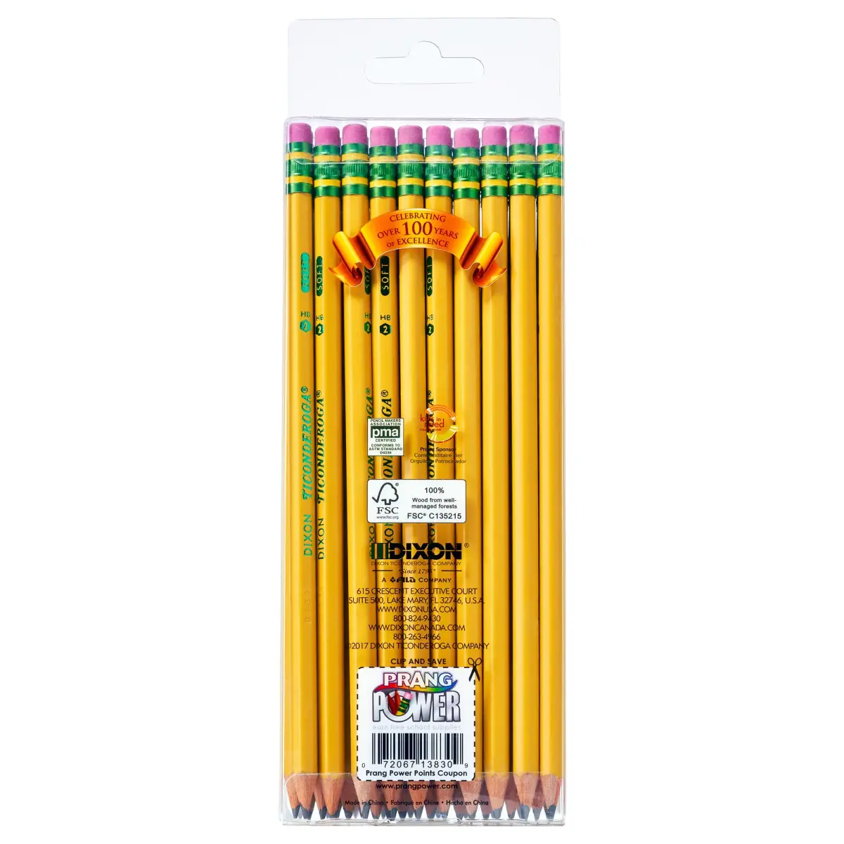 Ticonderoga Wood-Cased Pencils, Pre-Sharpened, HB Soft, Yellow, 2160 Count | Smooth Writing for Students & Professionals - view 3