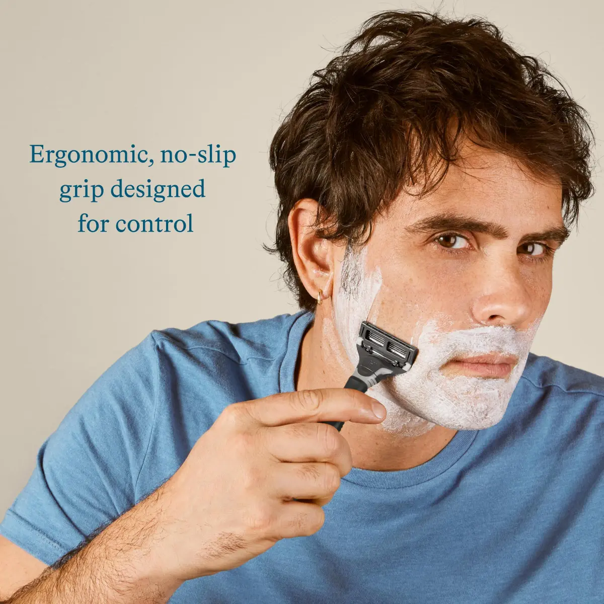 Harry's Original Shaving Kit for Men - Razor Handle and 3 Blade Refills (Pack of 10) | German Engineered Blades - view 2