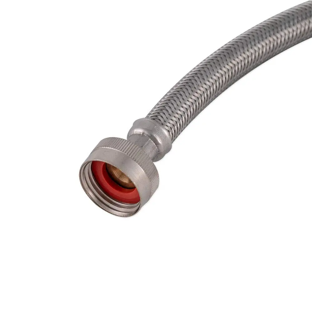 Eastman Braided Stainless Steel Washing Machine Hose Connectors with Elbows 1.52 m (5 ft) Pack of 2 | Full Flow, High Pressure, CSA Certified - view 7