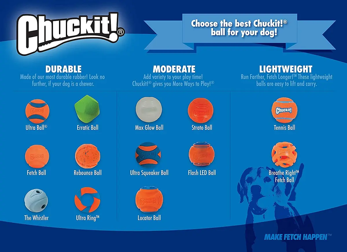Chuckit! Ultra Squeaker Balls for Dogs, Floating Water Pet Toys, Durable Rubber, Medium (2.5 inch / 6.4 cm) 24 Count | Interactive Fetch Toy - view 4