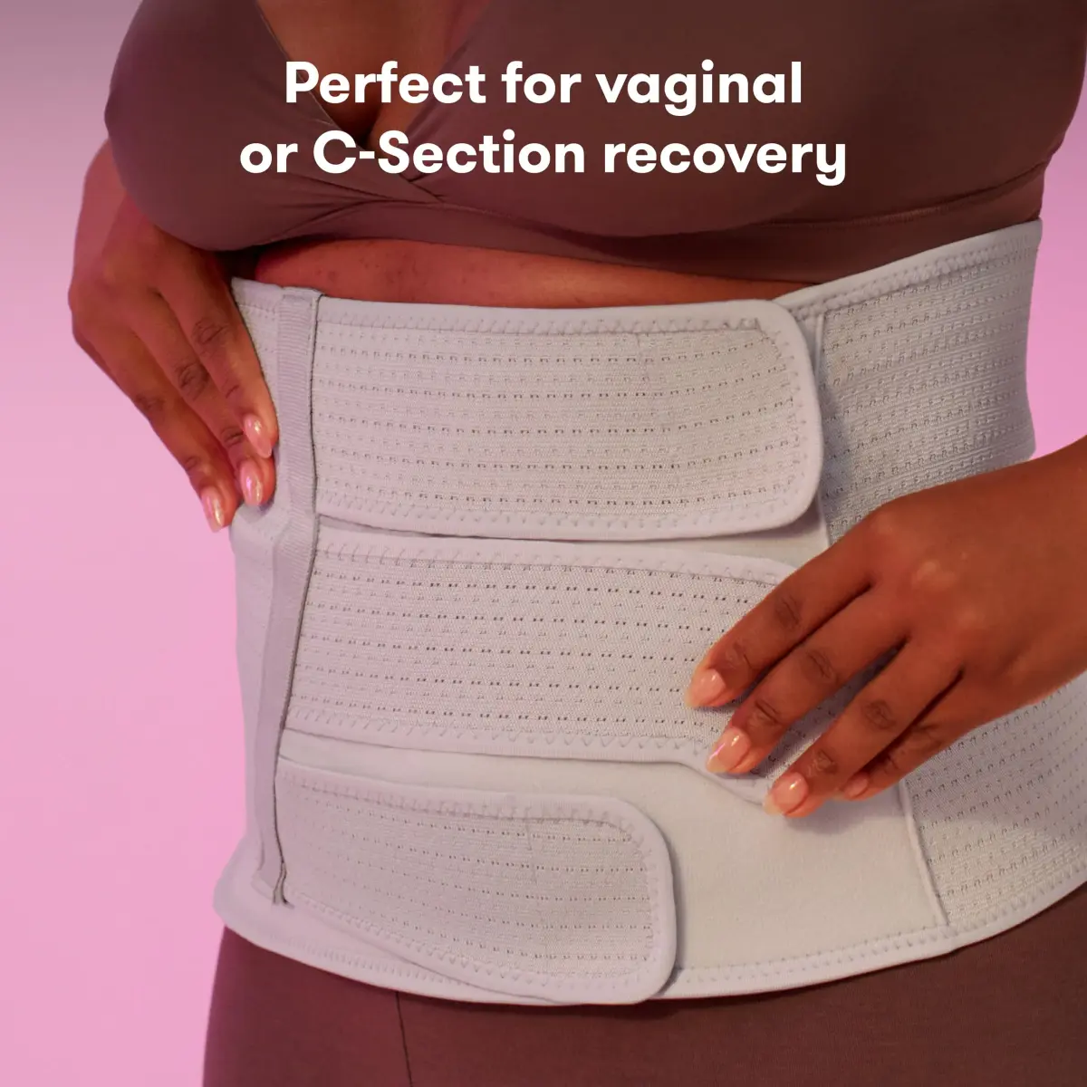 Frida Mom Postpartum Belly Binder 9" High (Pack of 4) | Adjustable Compression Wrap for C-Section & Vaginal Birth Recovery - view 3