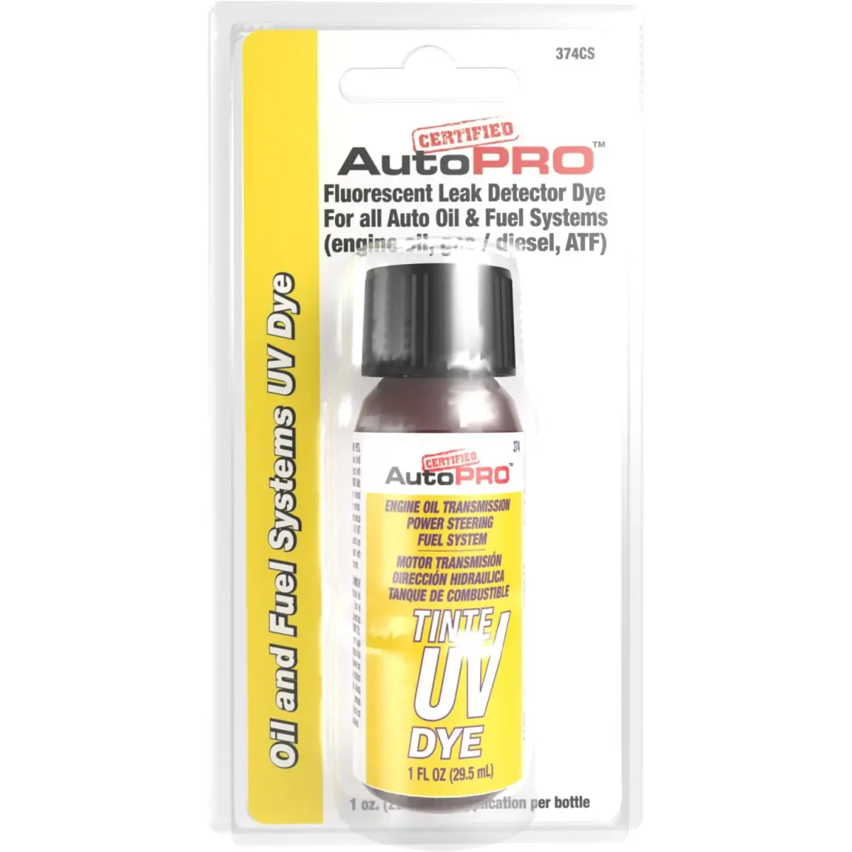 A/C Pro Certified Auto Pro Oil and Fuel System UV Dye Leak Detection 1 Oz (6-Pack) | Professional Grade Leak Detection for Cars & Trucks - view 2