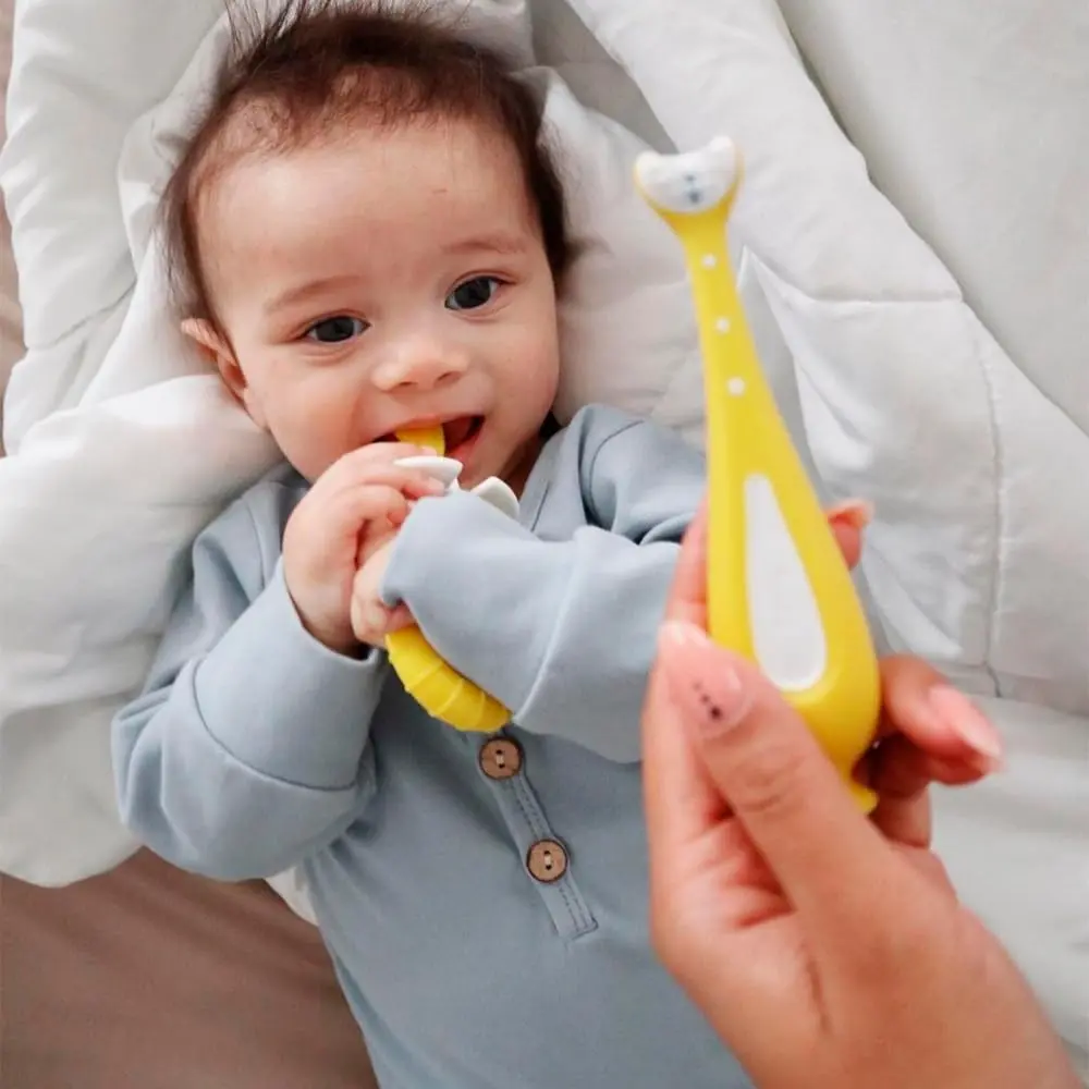 Frida Baby Grow-with-Me Training Toothbrush Set | Infant & Toddler Oral Care for Sensitive Gums - view 4