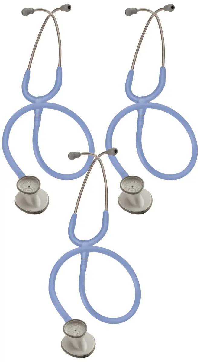 3M Littmann Lightweight II S.E. Stethoscope 2454, 118g, 71cm (28") Ceil Blue Tube (Pack of 3) | Dual-Head Acoustic Instrument - main product image