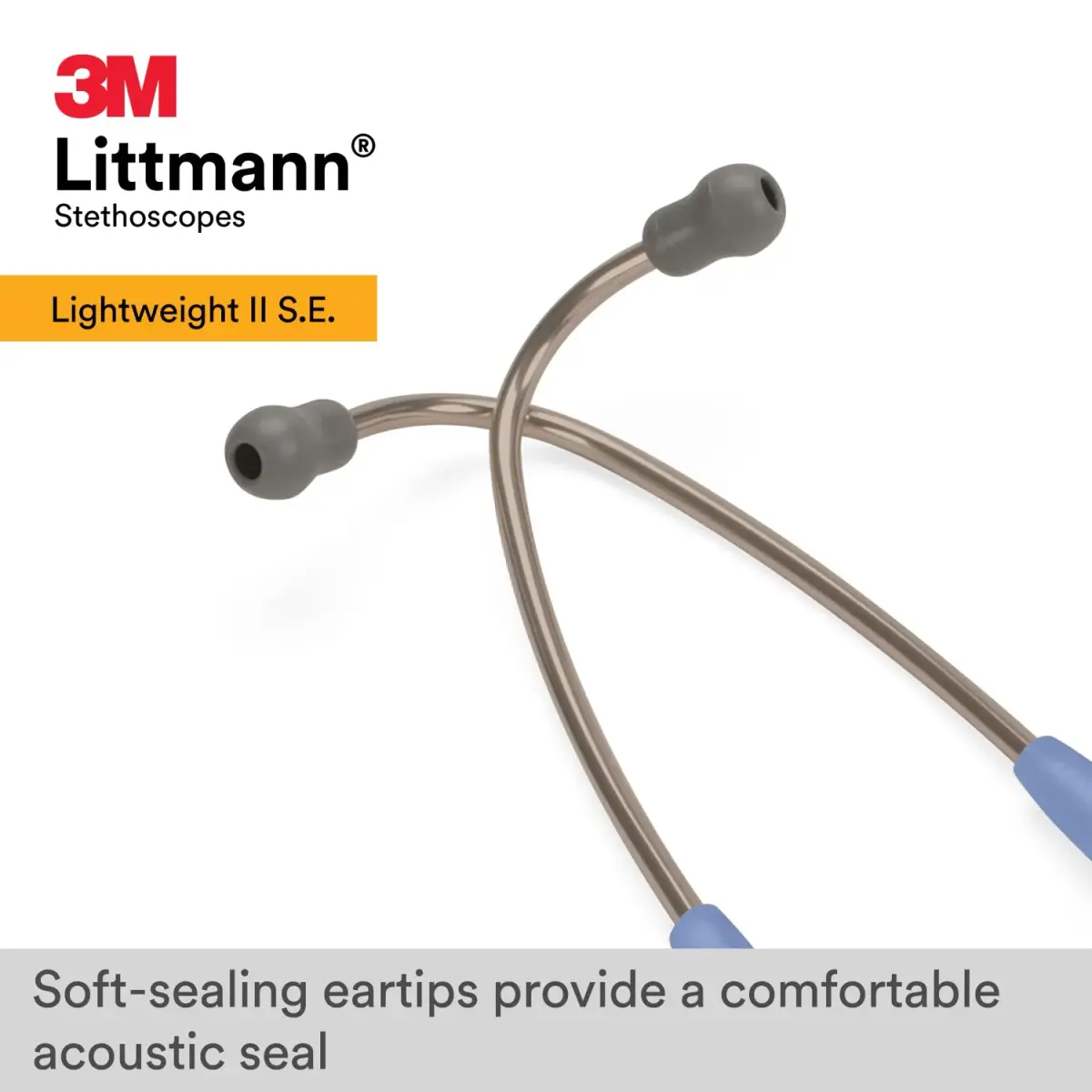 3M Littmann Lightweight II S.E. Stethoscope 2454, 118g, 71cm (28") Ceil Blue Tube (Pack of 3) | Dual-Head Acoustic Instrument - view 5