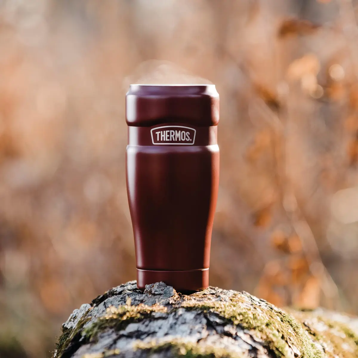 THERMOS Stainless King Vacuum-Insulated Travel Tumbler 16oz (590ml) Rustic Red, 4-Pack | Keeps Drinks Hot 7 Hrs, Cold 18 Hrs - view 7