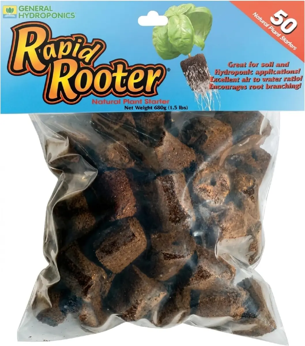 General Hydroponics GH3253 Rapid Rooter Replacement Plugs 50 Count | Explosive Root Growth Support - main product image