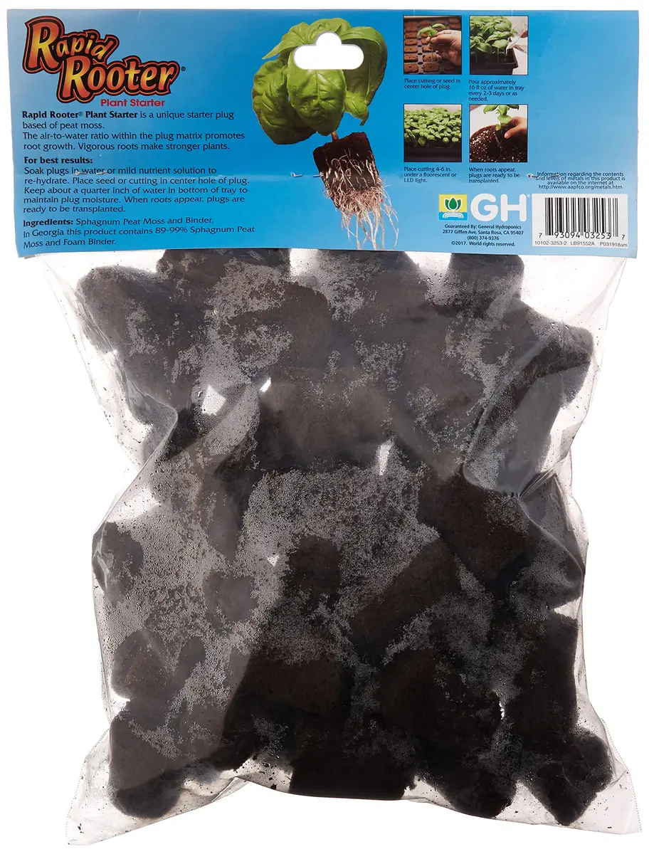 General Hydroponics GH3253 Rapid Rooter Replacement Plugs 50 Count | Explosive Root Growth Support - view 2