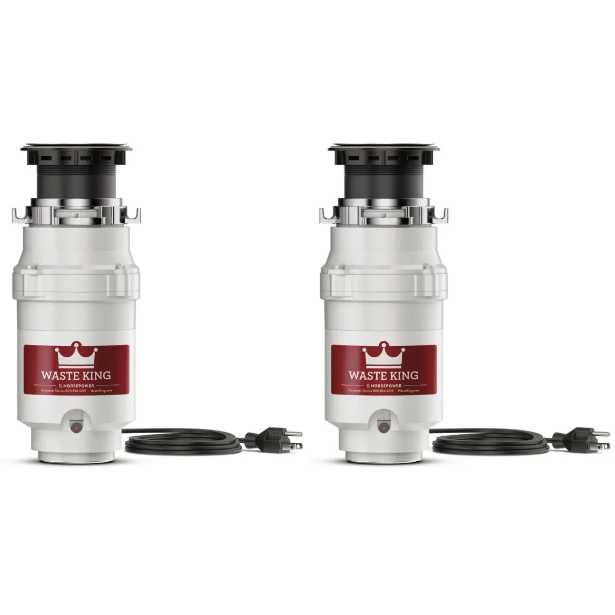 Waste King L-111 Garbage Disposal 1/3 HP Continuous Feed (Pack of 2) | 115 Volt Motor - main product image