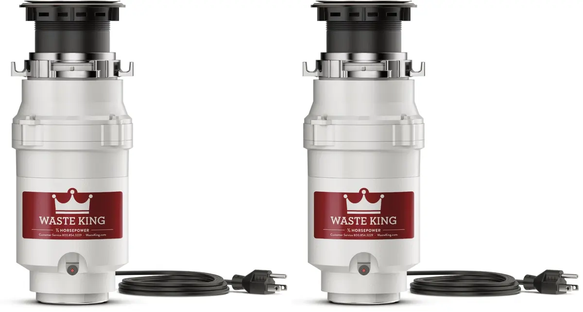 Waste King L-111 Garbage Disposal 1/3 HP Continuous Feed (Pack of 2) | 115 Volt Motor - main product image